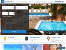 Tablet Screenshot of hotelgandiaplaya.com